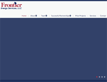 Tablet Screenshot of frontierenergyllc.com